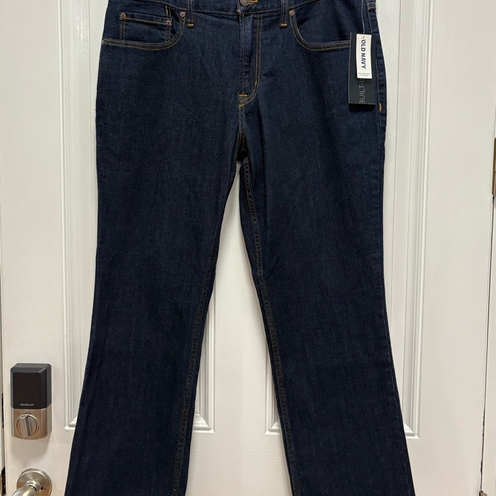 Old Navy Indigo Built-In Flex Boot-Cut Jeans 34x30 - NWT